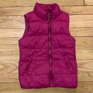 Old Navy Kid’s Pink Puffer Vest Size 6-7